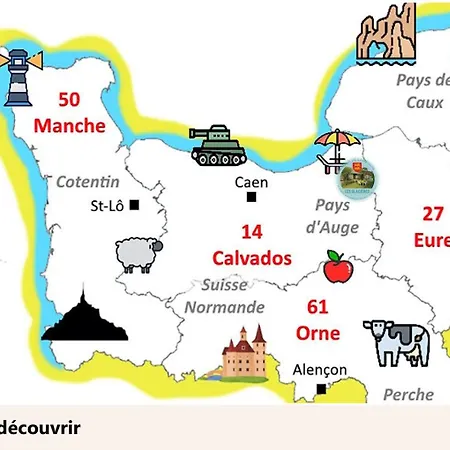 펜션 Longere Normande Les Glacieres - 8 Pers Le Pin (Calvados)