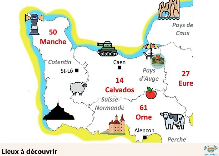 Dom wakacyjny Longere Normande Les Glacieres - 8 Pers Le Pin (Calvados)